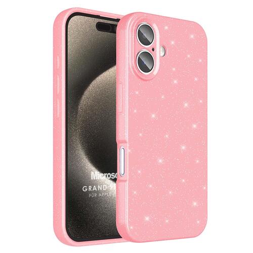 Microsonic Apple iPhone 16 Kılıf Grand Stardust Pembe