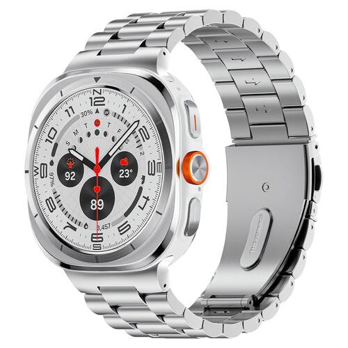 Microsonic Samsung Galaxy Watch Ultra 2025 Metal Stainless Steel Kordon Gümüş
