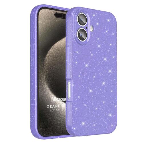 Microsonic Apple iPhone 16 Kılıf Grand Stardust Mor