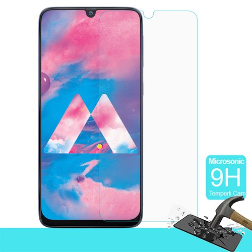 Microsonic Samsung Galaxy M30 Temperli Cam Ekran Koruyucu