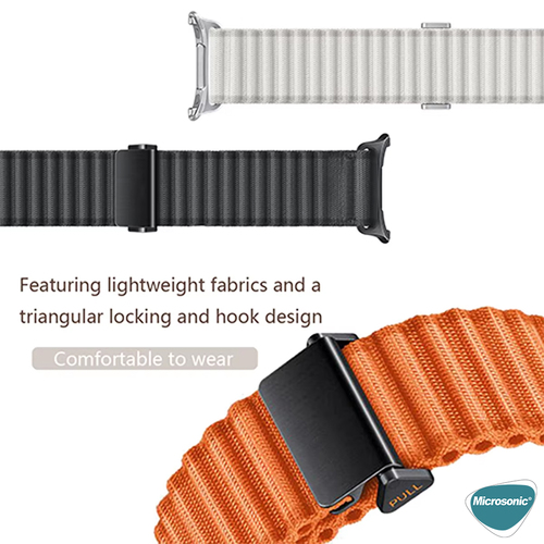 Microsonic Samsung Galaxy Watch Ultra 2025 Kordon Alpine Loop Yeşil