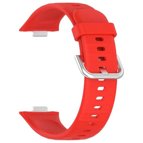 Microsonic Huawei Watch Fit 4 Kordon, Silicone Sport Band Kırmızı