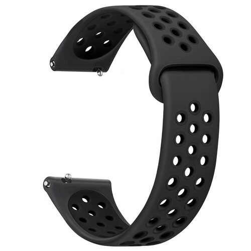 Microsonic Huawei Watch Ultimate 2 Rainbow Gently Band Kordon Siyah