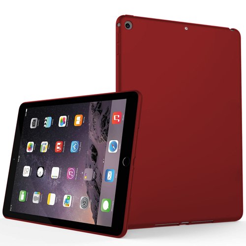 Microsonic Matte Silicone Apple iPad Air (A1474-A1475-A1476) Kılıf Kırmızı