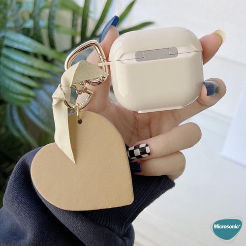 Microsonic Airpods Pro 3 Kılıf Cherry Figürlü Bej