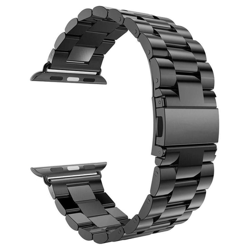 Microsonic Apple Watch SE 3 40mm Metal Stainless Steel Kordon Siyah