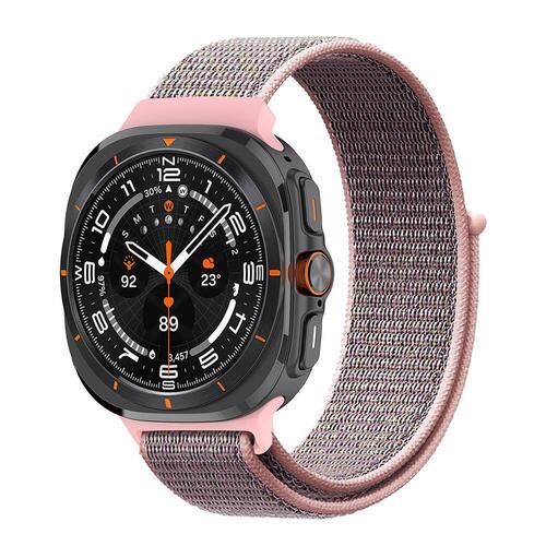 Microsonic Samsung Galaxy Watch Ultra 2025 Hasırlı Kordon Woven Sport Loop Rose Gold