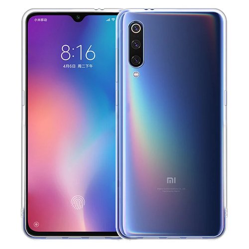 Microsonic Xiaomi Mi 9 Kılıf Transparent Soft Beyaz