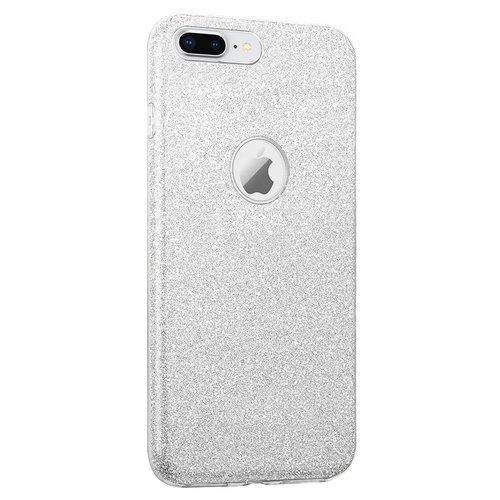 Microsonic Apple iPhone 7 Plus Kılıf Sparkle Shiny Gümüş