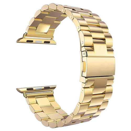 Microsonic Apple Watch SE 3 40mm Metal Stainless Steel Kordon Gold