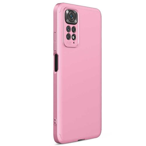 Microsonic Xiaomi Redmi Note 11 Pro 5G Kılıf Double Dip 360 Protective Rose Gold