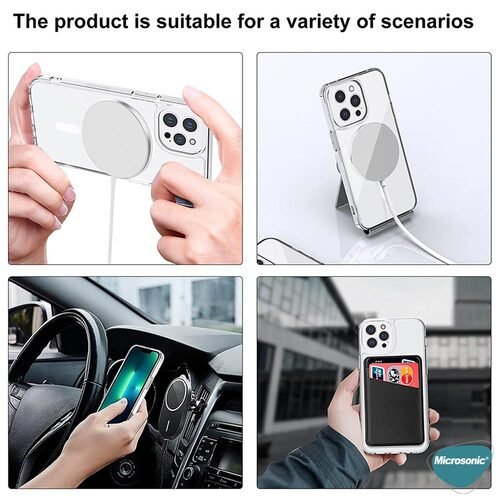 Microsonic Apple iPhone 16e Kılıf MagSafe Clear Soft Şeffaf