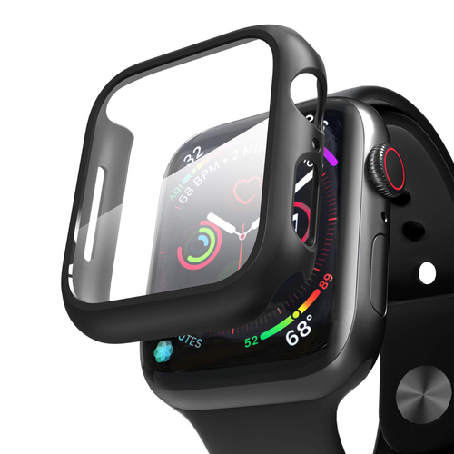 Microsonic Apple Watch SE 3 40mm Kılıf Matte Premium Slim WatchBand Siyah