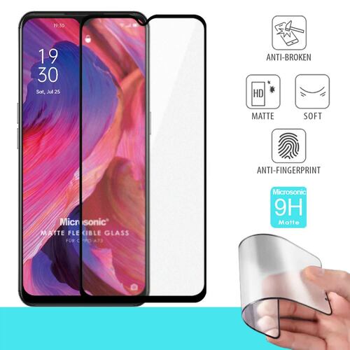 Microsonic Oppo A73 Seramik Matte Flexible Ekran Koruyucu Siyah