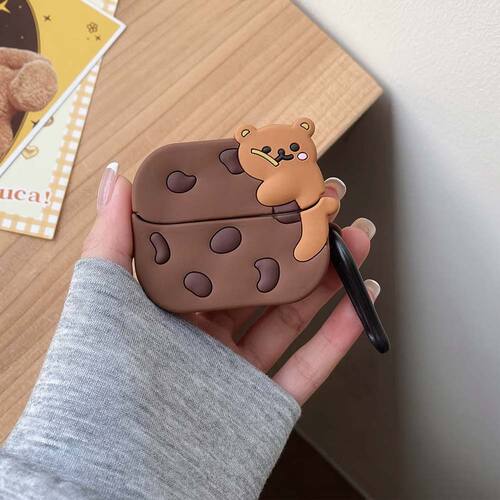 Microsonic Samsung Galaxy Buds 3 FE Kılıf Cartoon Figürlü Silikon Crtn-Fgr-Krby-Br