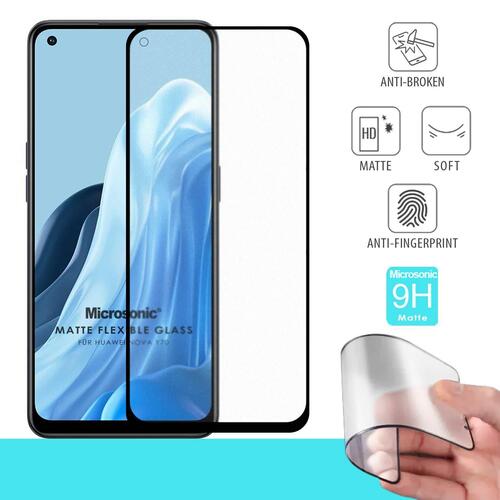 Microsonic Huawei Nova Y70 Seramik Matte Flexible Ekran Koruyucu Siyah