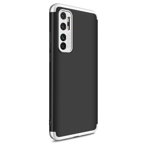 Microsonic Xiaomi Mi Note 10 Lite Kılıf Double Dip 360 Protective Siyah Gri