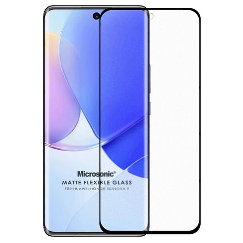 Microsonic Huawei Nova 9 Seramik Matte Flexible Ekran Koruyucu Siyah