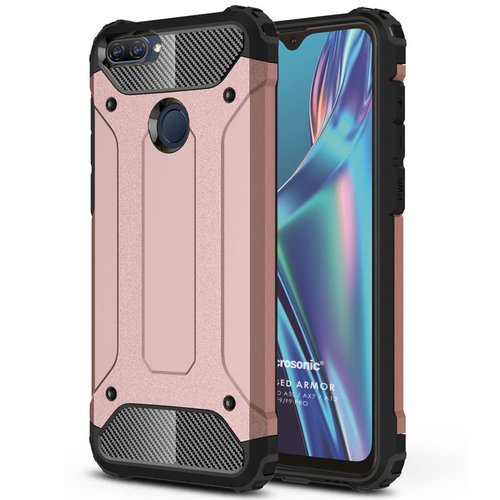 Microsonic Oppo A5S Kılıf Rugged Armor Rose Gold