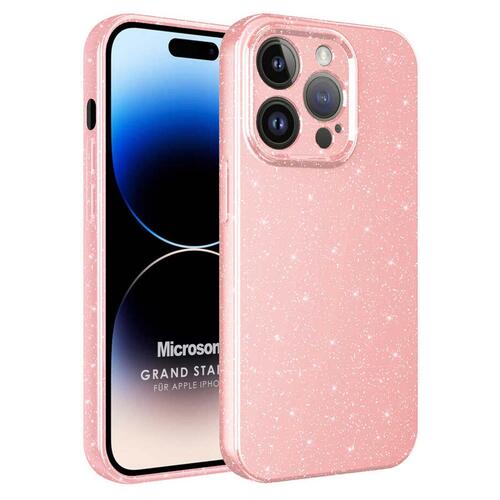 Microsonic Apple iPhone 14 Pro Max Kılıf Grand Stardust Pembe