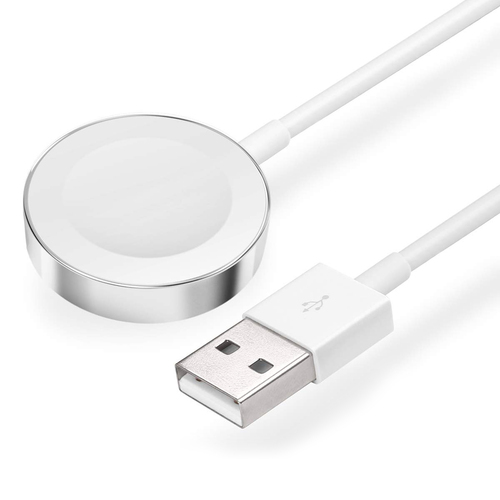 Microsonic Apple Watch SE 3 40mm Masaüstü Manyetik Şarj Cihazı Beyaz