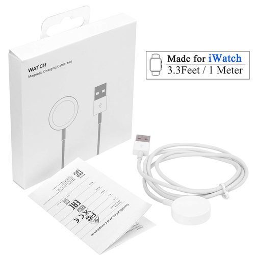 Microsonic Apple Watch SE 3 40mm Masaüstü Manyetik Şarj Cihazı Beyaz