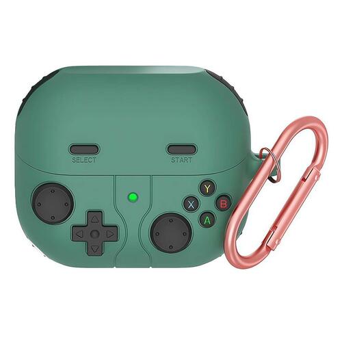 Microsonic Samsung Galaxy Buds 3 FE Kılıf Cartoon Figürlü Silikon Retro Gameboy Yeşil