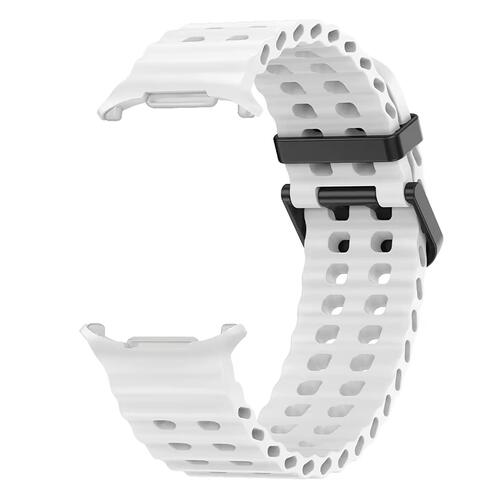 Microsonic Samsung Galaxy Watch Ultra 2025 Kordon Flexi Sport Beyaz