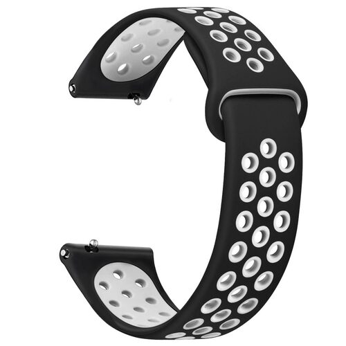 Microsonic Xiaomi Watch 5 Rainbow Gently Band Kordon Siyah Beyaz