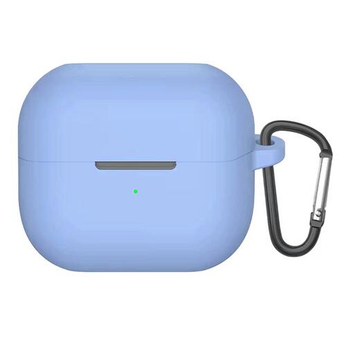 Microsonic Samsung Galaxy Buds 3 FE Kılıf Askılı Mat Silikon Mavi