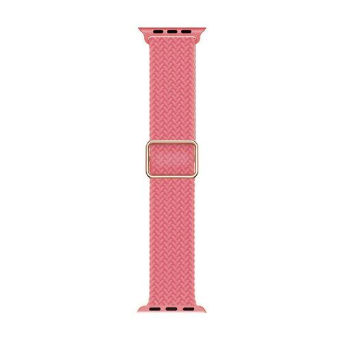 Microsonic Apple Watch Ultra 2 Kordon Braided Loop Band Pembe