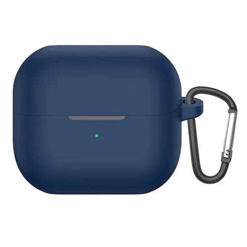 Microsonic Samsung Galaxy Buds 3 FE Kılıf Askılı Mat Silikon Lacivert