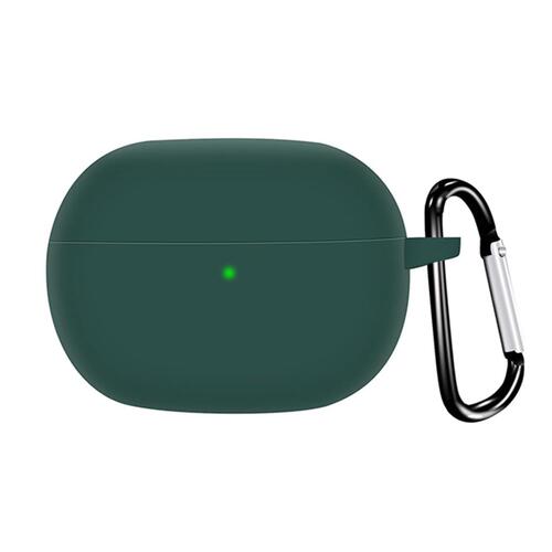 Microsonic Xiaomi Redmi Buds 8 Pro Kılıf Askılı Mat Silikon Koyu Yeşil