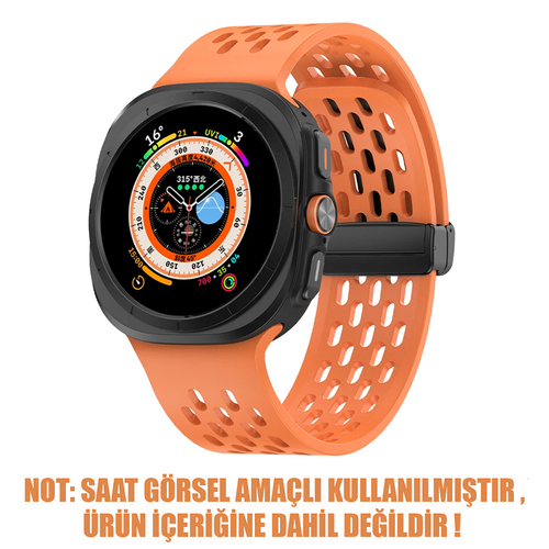 Microsonic Samsung Galaxy Watch Ultra 2025 Kordon Orbit Oceanic Turuncu