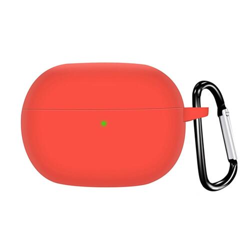 Microsonic Xiaomi Redmi Buds 8 Pro Kılıf Askılı Mat Silikon Kırmızı