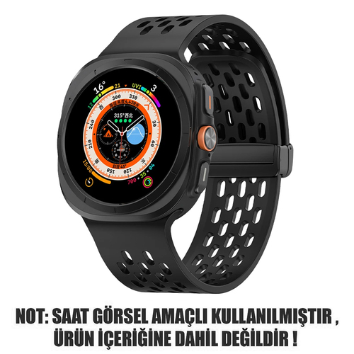 Microsonic Samsung Galaxy Watch Ultra 2025 Kordon Orbit Oceanic Siyah