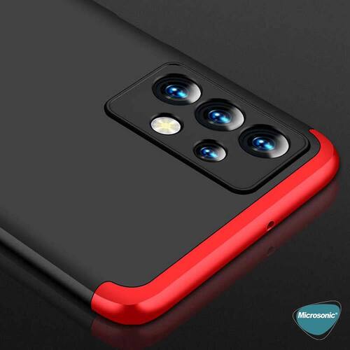 Microsonic Samsung Galaxy A23 Kılıf Double Dip 360 Protective Siyah Gri