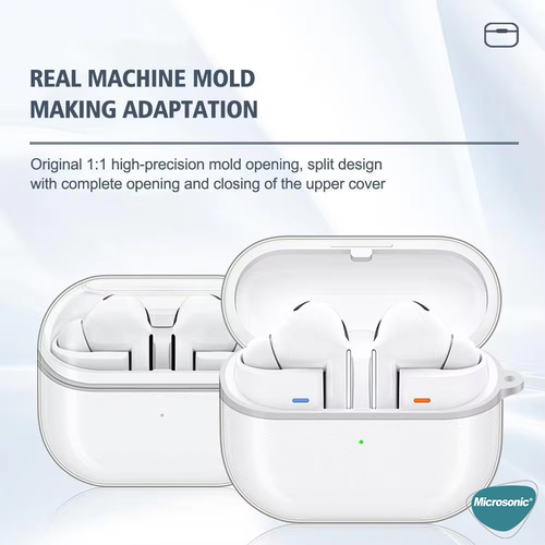 Microsonic Samsung Galaxy Buds 3 FE Kılıf Transparent Clear Soft Şeffaf