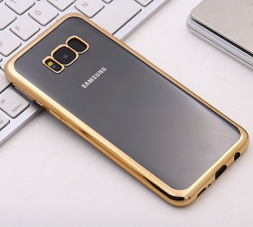 Microsonic Samsung Galaxy S8 Plus Kılıf Flexi Delux Gold