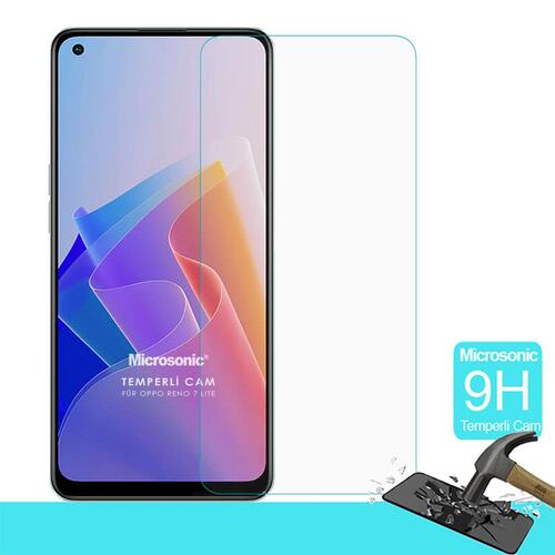 Microsonic Oppo Reno 7 Lite Tempered Glass Cam Ekran Koruyucu