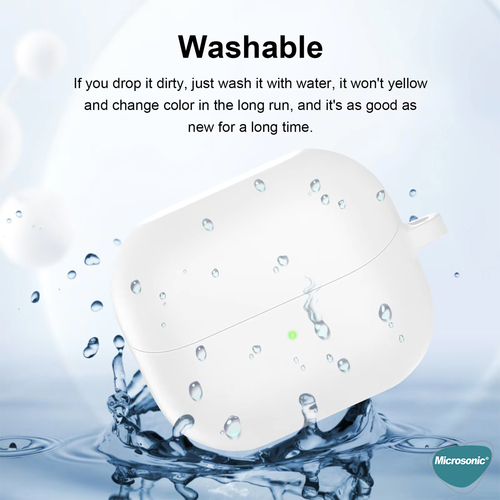 Microsonic Samsung Galaxy Buds 3 FE Kılıf Askılı Mat Silikon Siyah