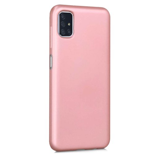 Microsonic Matte Silicone Samsung Galaxy M51 Kılıf Rose Gold