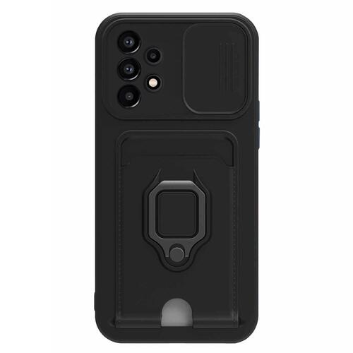 Microsonic Samsung Galaxy A73 5G Kılıf Multifunction Silicone Siyah