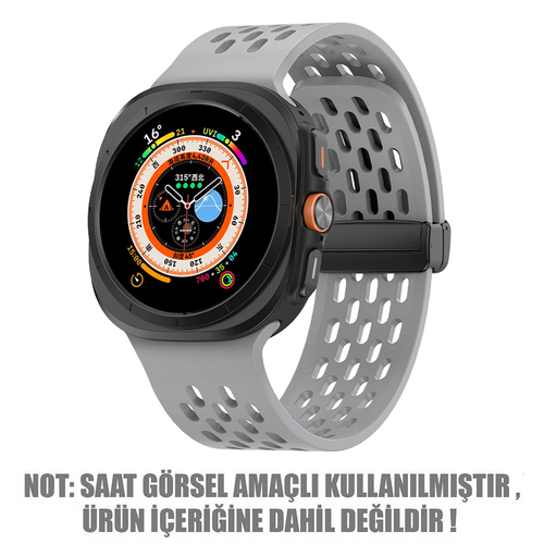 Microsonic Samsung Galaxy Watch Ultra 2025 Kordon Orbit Oceanic Gri