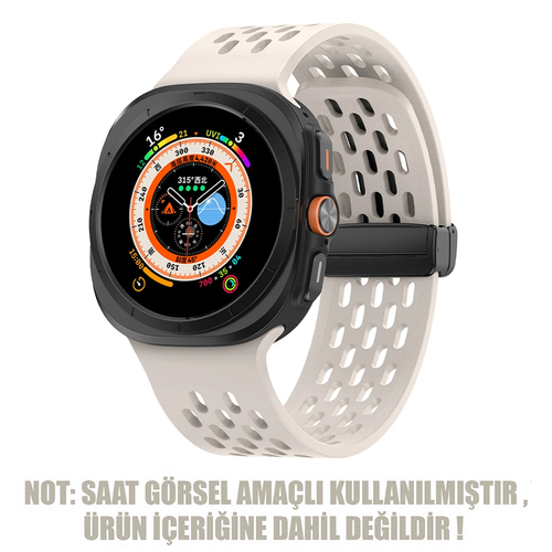 Microsonic Samsung Galaxy Watch Ultra 2025 Kordon Orbit Oceanic Bej