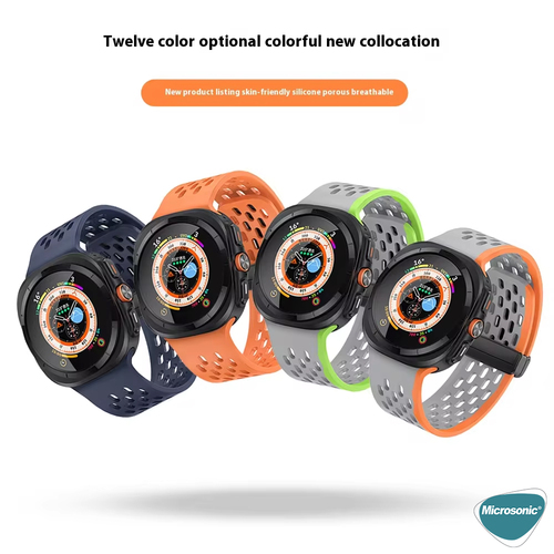 Microsonic Samsung Galaxy Watch Ultra 2025 Kordon Orbit Oceanic Bej