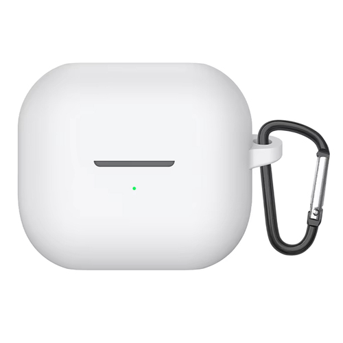 Microsonic Samsung Galaxy Buds 3 FE Kılıf Askılı Mat Silikon Beyaz