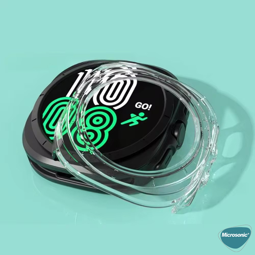 Microsonic Samsung Galaxy Watch Ultra 2025 Kılıf 360 Full Round Soft Silicone Siyah