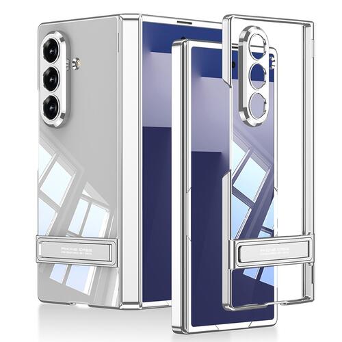 Microsonic Samsung Galaxy Z Fold 7 Kılıf Clarity Stand Gümüş