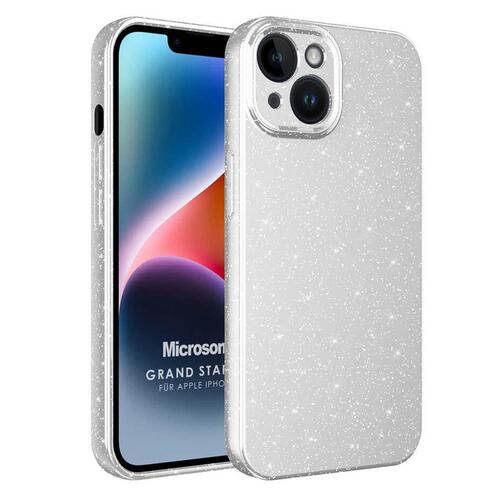 Microsonic Apple iPhone 14 Plus Kılıf Grand Stardust Gümüş